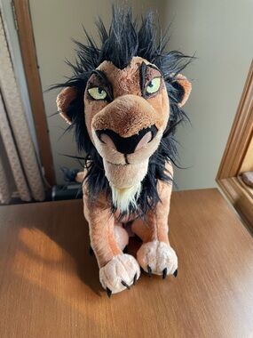 Disney Lion King Scar Plush Stuffed Animal Villain Toy 14" Stuffed Animal